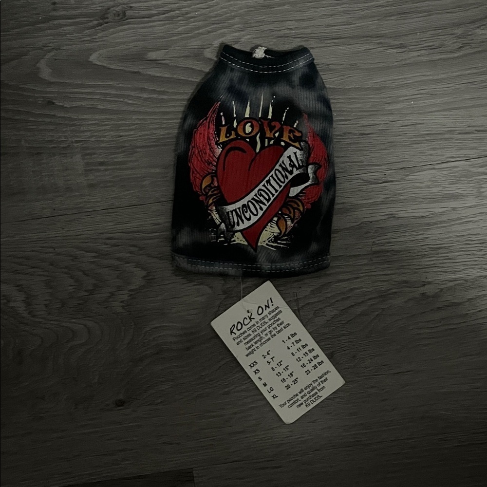 Black and Red Graphic Dog Shirt